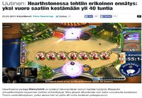 Pisin Heartstone vuoro ikinä