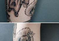 cartoon tattoo