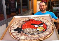 Angry Birds pizza