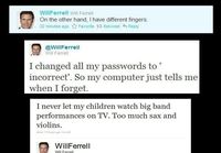 Will Ferrel twitterissä