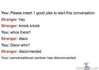 Omegle - knock knock