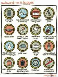 Awkward merit badges