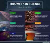 This week in science (W16) - New CRISPR Method http://ra.fi/7pZ2 | Polio http://ra.fi/dgu9 | Hottest Year http://ra.fi/YLI9 | India Power http://ra.fi/BWRz | Gravitational Waves http://ra.fi/cWvz | Artificial Skin http://ra.fi/SUYY