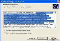 MSN Messanger käyttöehdot