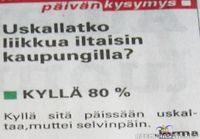 Uskallatko liikkua iltaisin kaupungilla?