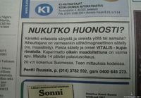 Nukutko Huonosti?