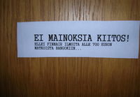 voihan se näinkin ilmoittaa..