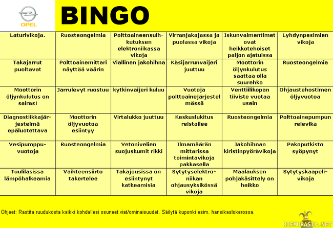 Opel Bingo