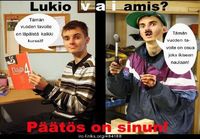 Lukio vai amis?