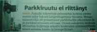 Nainen oli hieman epäonnistunut parkkeeraamaan autoaan - Metro 24.1.2007