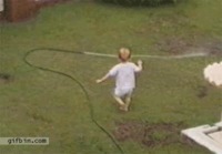 Baby Vs. Water Hose