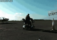 Airplane Vs. Scooter