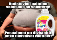 Vaatteet kutistuu