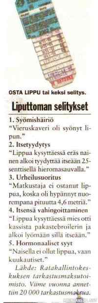 Liputtoman selitykset