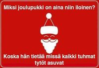 Iloinen joulupukki