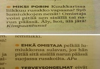 Jänisongelma Porissa