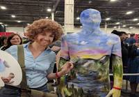 Bob Ross cosplay