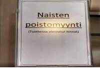 Naisten poistomyynti