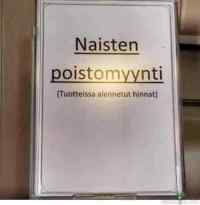 Naisten poistomyynti - Alennetuin hinnoin!