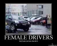 Female drivers, How did she do it?