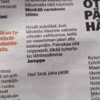 Jampella on asiaa - Jampella suunta hukassa.