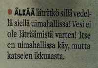 Älä läträä!!