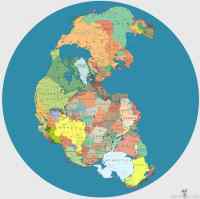 Pangea - Pangea, Pangaia tai Pangaea, ”kaikki maa”) oli yhtenäinen jättiläismanner paleotsooisen maailmankauden lopulta mesotsooiselle maailmankaudelle noin 300–180 miljoonaa vuotta sitten.

Karttaan on lisätty valtioiden rajat.