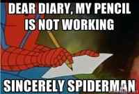 Dear diary...