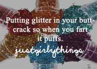 Glitteriä persuksiin - #justgirlythings