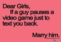 Dear Girls - Marry Him