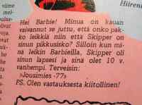 Hei Barbie - Barbie-lehden Kysy Barbielta -palstalta