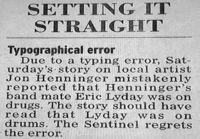 Newspaper Correction