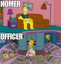 Homer and Officer