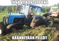 Peltojen kääntö