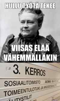 #justsossuthings - Ylempänä Ilta-Sanomien tekemä internet-ilmiö-versio Minna Canthin viisaista sanoista.