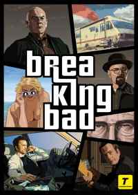 Breaking Bad/GTA juliste - Tein tälläisen. Linkki alkuperäiseen http://tuonenjoutsen.deviantart.com/art/Breaking-Bad-GTA-Poster-445272209