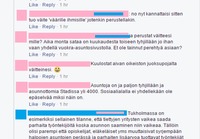 Facebook-keskustelua asuntojen vuokrakatoista