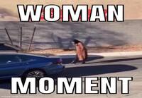 Woman moment