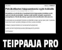 Teippaaja pro - Teippaaja jäi poliisin kynsiin.