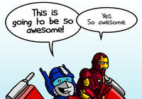 Optimist Prime & Irony Man