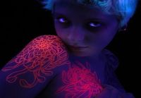 Blacklight tattoo