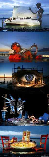 Komeita teatterilavoja - The Marvelous Floating Stage of the Bregenz Festival In Austria