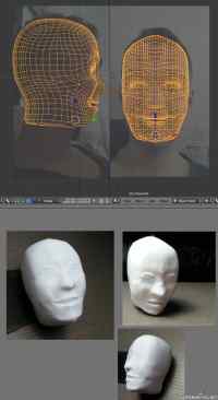 Kuvasin, mallinsin, tulostin - Omakehuja! - Paljon omakehumediaa ollut, joten hyppään mukaan. Mallinsin naamani vähän aika sitten Blenderillä ja tulostin sen. Hyvältähän se näyttää!