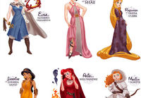 Disney-prinsessat Game of Thrones-hahmoina