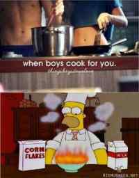 When boys cook for you