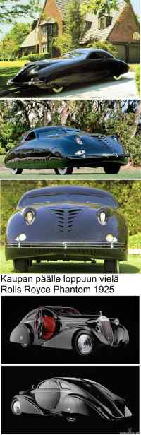 Komeet korimallit - Phantom Corsair 1938 ja Rolls Royce Phantom 1925