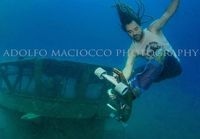 underwater skateboarding