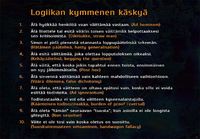 Loogisen päättelyn ja argumentoinnin 10 käskyä