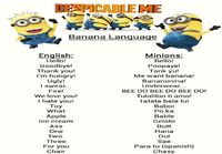 Minions language