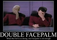 Double facepalm.